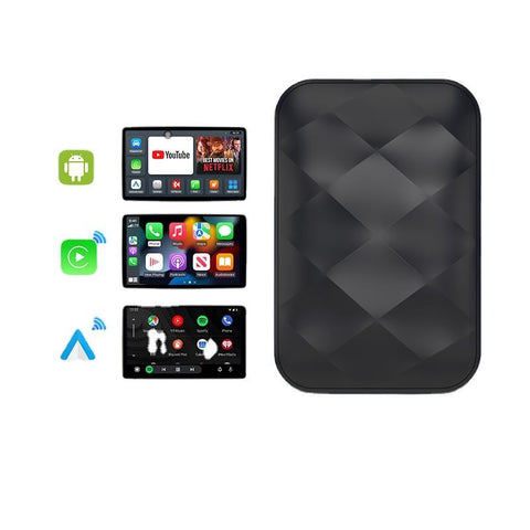 Wireless Android 14 CarPlay AI Box | 4GB+32G Multimedia Adapter for Netflix, YouTube & Google Play